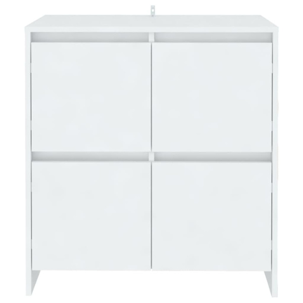 vidaXL Skänkar 2 st vit 70x41x75 cm konstruerat trä Vit