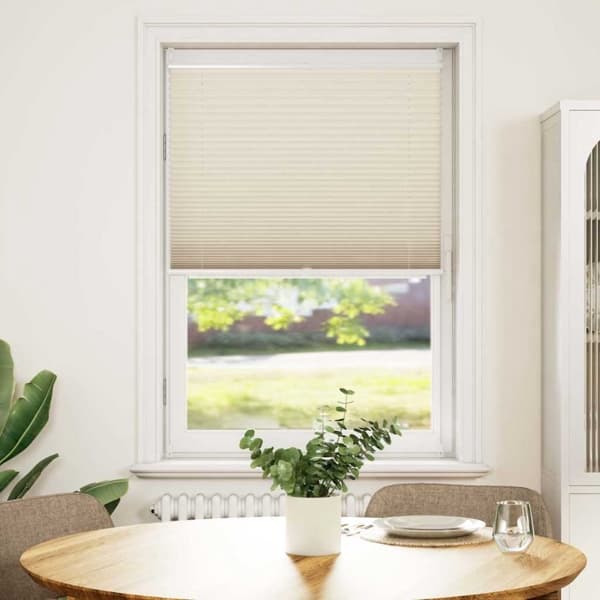 vidaXL Plisségardin 90x100 cm creme Creme
