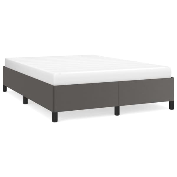 vidaXL Sängram grå 140x190 cm konstläder Grå