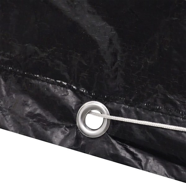 vidaXL Överdrag för pingisbord 8 öljetter 160x55x182 cm Svart