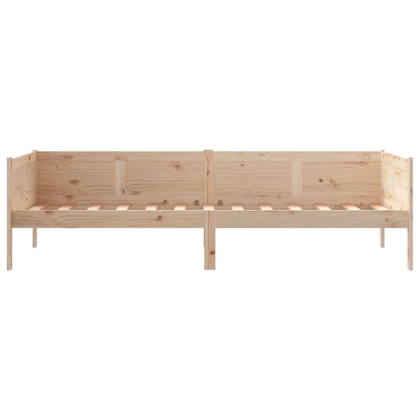 vidaXL Dagbädd 80x200 cm massiv furu Brun