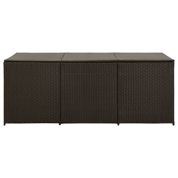 vidaXL Dynbox konstrotting 180x90x70 cm brun Brun