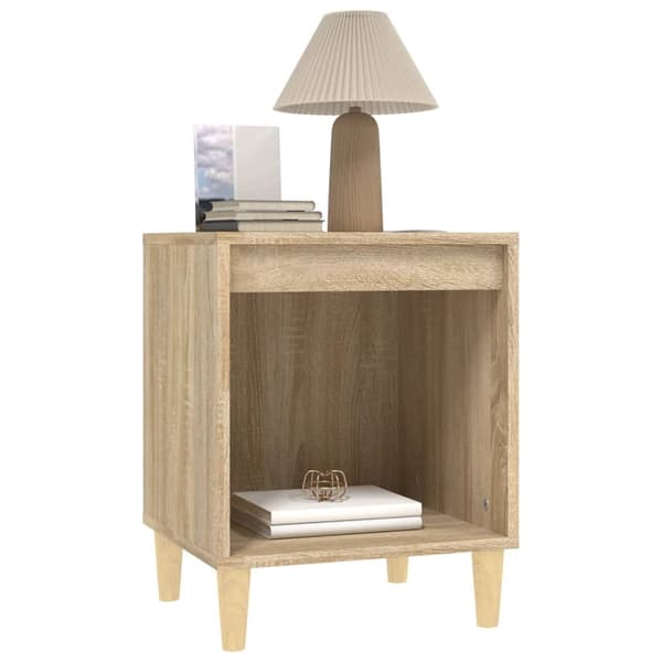 vidaXL Sängbord 2 st sonoma-ek 40x35x50 cm Brun