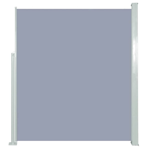 vidaXL Infällbar sidomarkis 160 x 500 cm grå grå