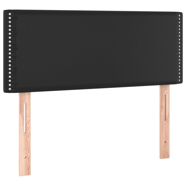 vidaXL Sänggavel svart 100 x 5 x 78/88 cm konstläder Svart