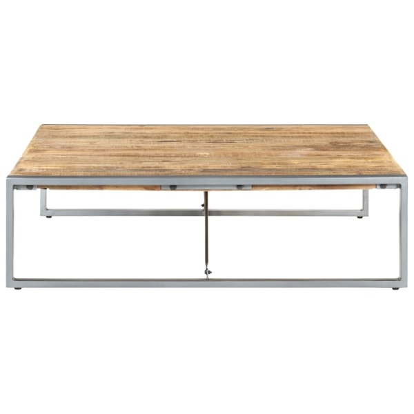 vidaXL Soffbord 140x140x40 cm grovt mangoträ Brun