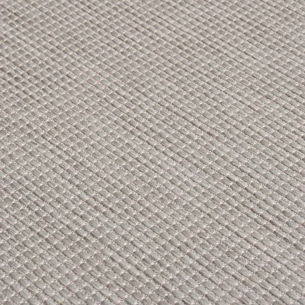 vidaXL Utomhusmatta plattvävd 80x250 cm ljusgrå Taupe