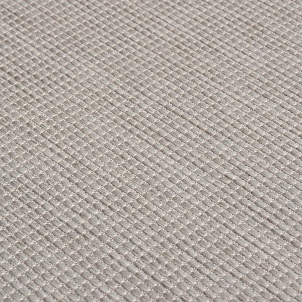 vidaXL Utomhusmatta plattvävd 80x250 cm taupe Taupe