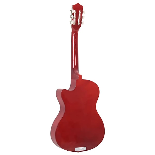vidaXL Akustisk gitarr 12 delar med 6 strängar western 38" Ljusbrun