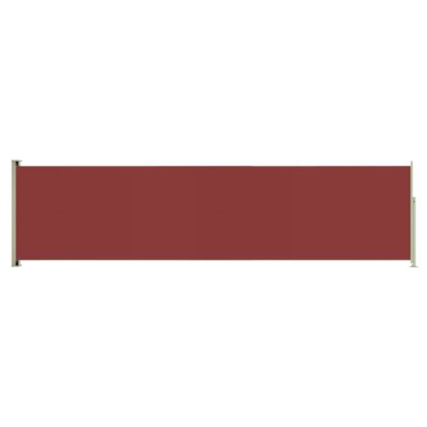 vidaXL Infällbar sidomarkis 160x600 cm röd Röd