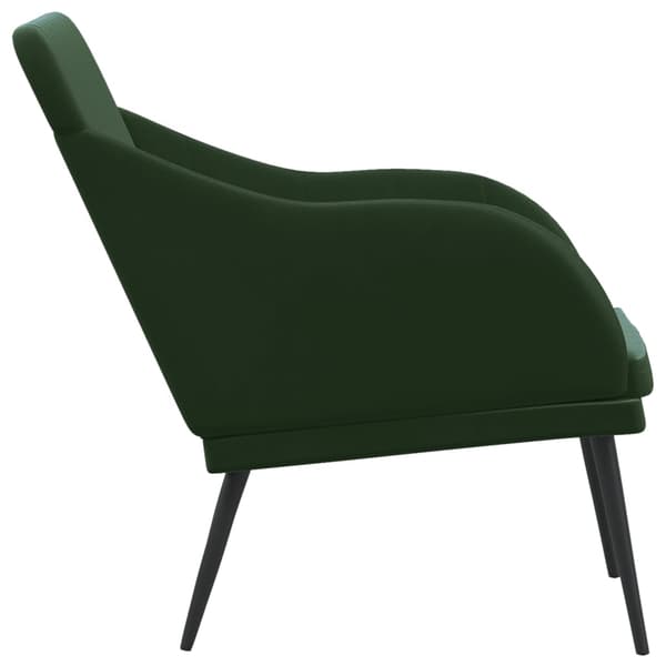 vidaXL Bänk mörkgrön 110x76x80 cm sammet Grön