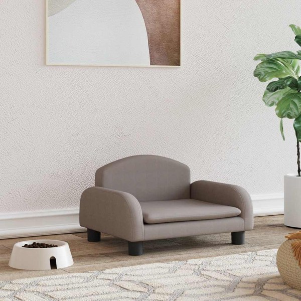 vidaXL Hundbädd taupe 50x40x30 cm tyg Taupe