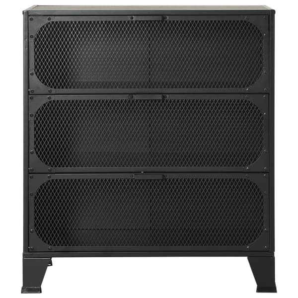 vidaXL Förvaringsskåp grå 72x36x82 cm metall och MDF grå