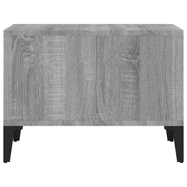 vidaXL Soffbord grå sonoma 60x50x36,5 cm konstruerat trä Grå