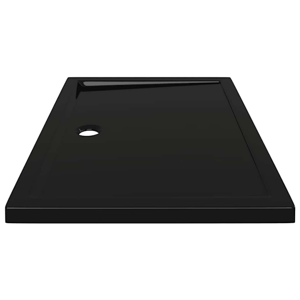 vidaXL Duschkar rektangulärt ABS svart 70x100 cm Svart