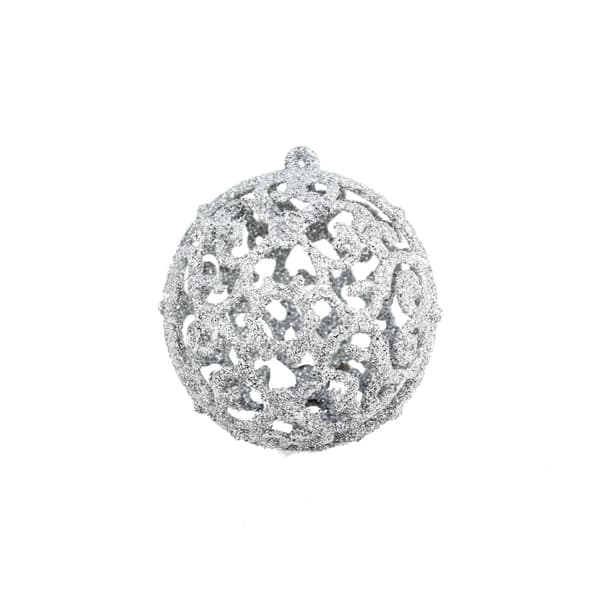 vidaXL Julgranskulor 100 delar set 3/4/6 cm silver Silver