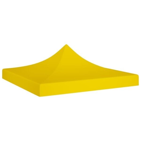 vidaXL Tak till partytält 3x3 m gul 270 g/m² Gul