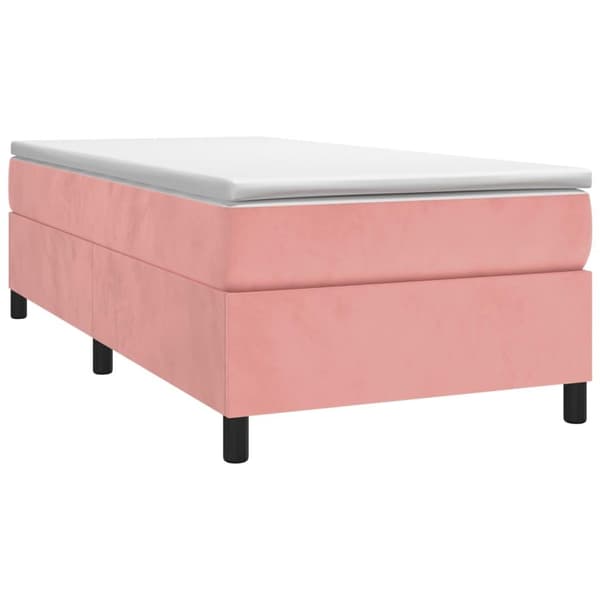 vidaXL Ramsäng rosa 80x200 cm sammet Rosa