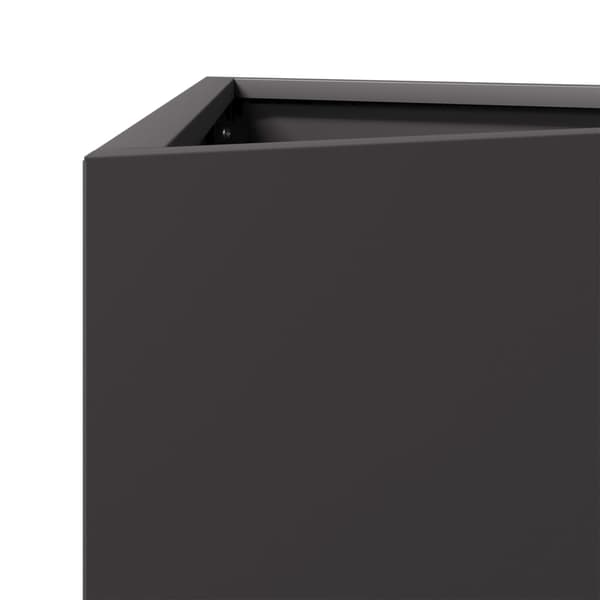 vidaXL Odlingslådor 2 st svart triangulär 50x43x75 cm stål Svart