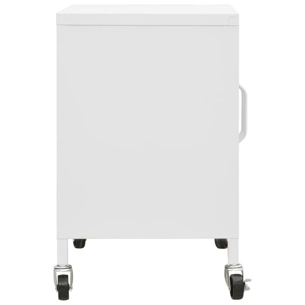 vidaXL Förvaringsskåp vit 60x35x56 cm stål Vit