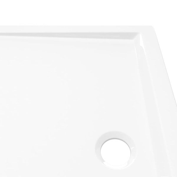 vidaXL Duschkar rektangulärt ABS 70x90 cm Vit