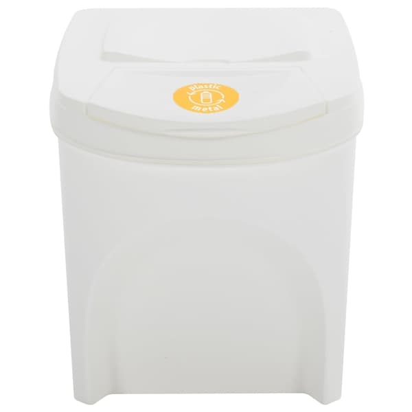 vidaXL Stapelbara soptunnor 4 st vit 100 L polypropen Vit