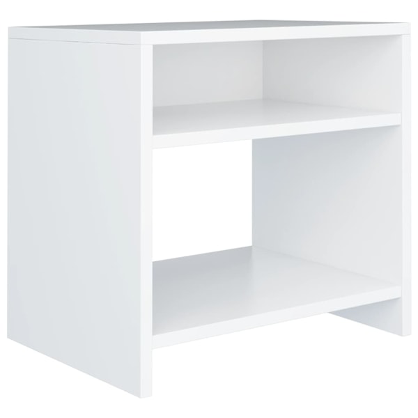 vidaXL Sängbord vit 40x30x40 cm konstruerat trä Vit