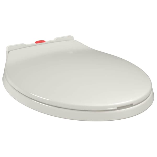 vidaXL Toalettsits mjuk stängning snabbfäste ljusgrå oval grå