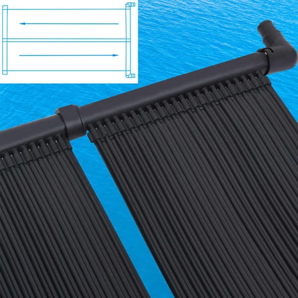 vidaXL Solfångare för pool 4 st 80x310 cm