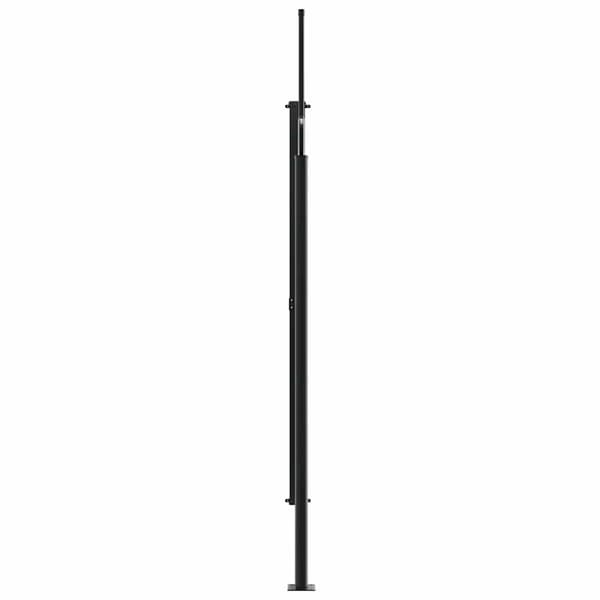 vidaXL Infällbar sidomarkis 220x600 cm gräddvit Kräm