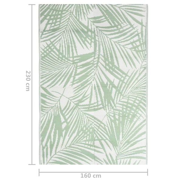 vidaXL Utomhusmatta ARAKIL grön 160x230 cm PP Grön