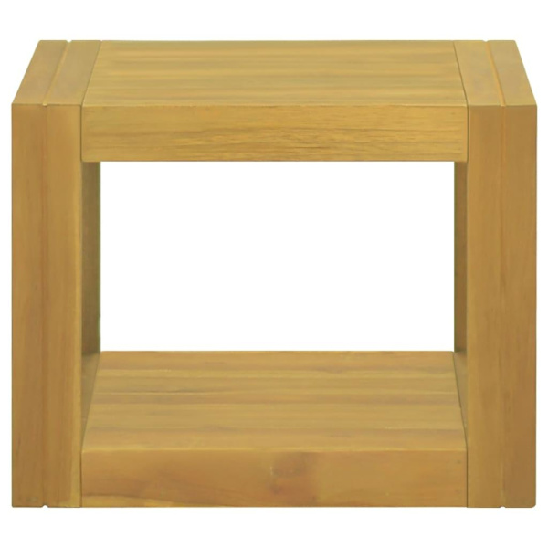 vidaXL Väggmonterat badrumsskåp 45x45x35 cm massiv teak Brun