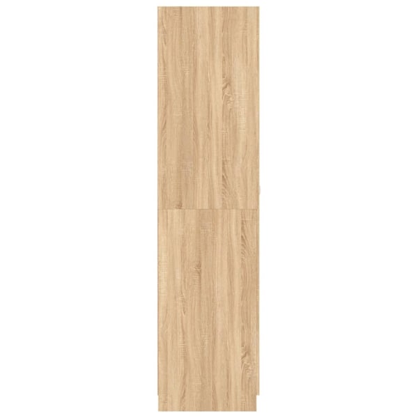 vidaXL Garderob sonoma-ek 90x52x200 cm konstruerat trä Brun