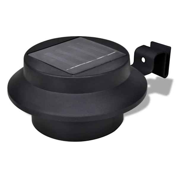 vidaXL Ytterbelysning LED Svart 6-pack Solcell Svart
