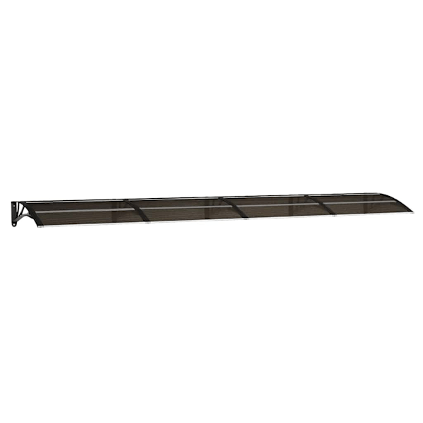 vidaXL Entrétak svart 400x75 cm polykarbonat Svart