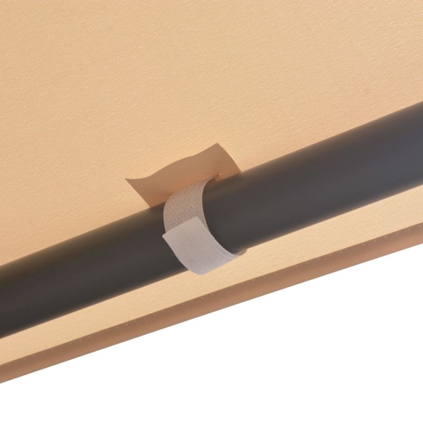 vidaXL Paviljong 3x3 m stål beige Beige