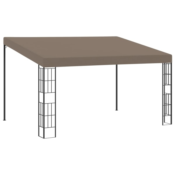 vidaXL Väggmonterad paviljong 4x3 m taupe tyg Taupe