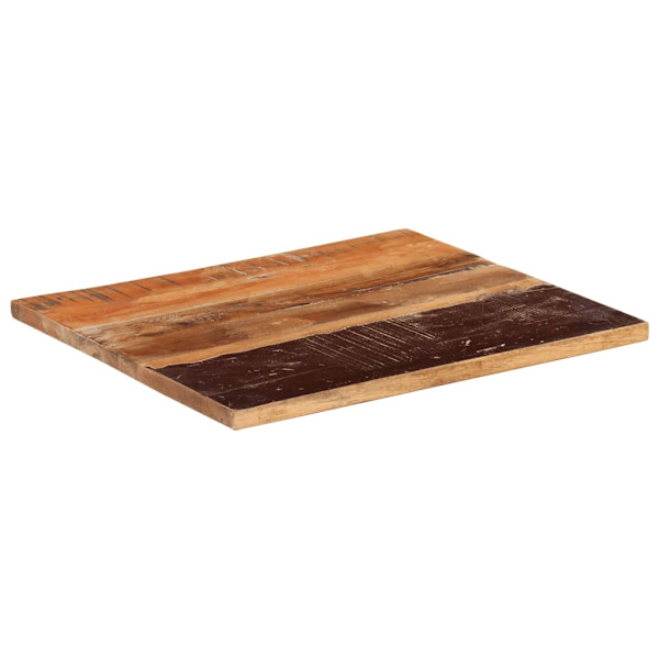vidaXL Rektangulär bordsskiva 60x70 cm 25-27 mm massivt återvunnet trä multifärg