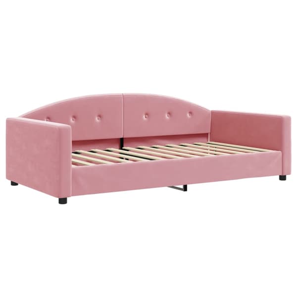 vidaXL Dagbädd rosa 100x200 cm sammet Rosa