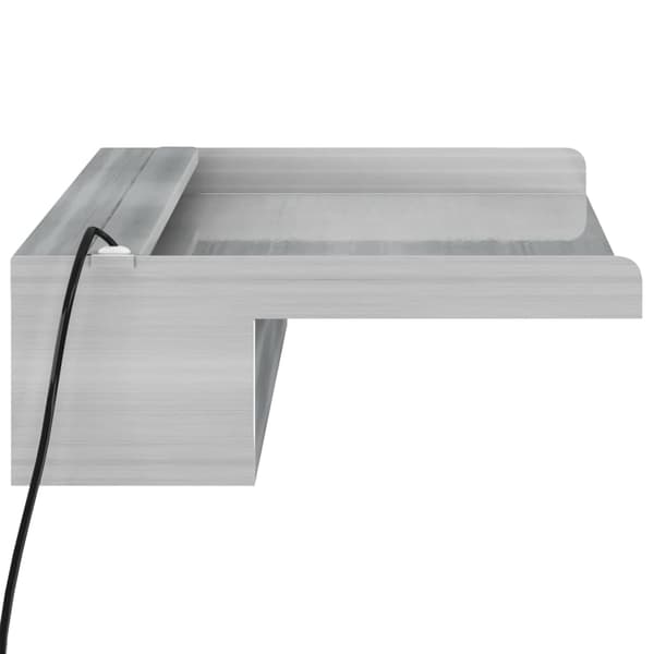 vidaXL Vattenfall med RGB LED rostfritt stål 60 cm Silver