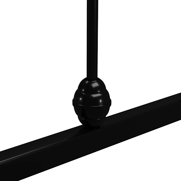 vidaXL Sängram utan madrass svart metall 100x200 cm Svart