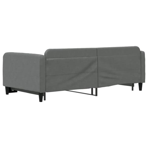 vidaXL Dagbädd utdragbar mörkgrå 100x200 cm tyg Grå