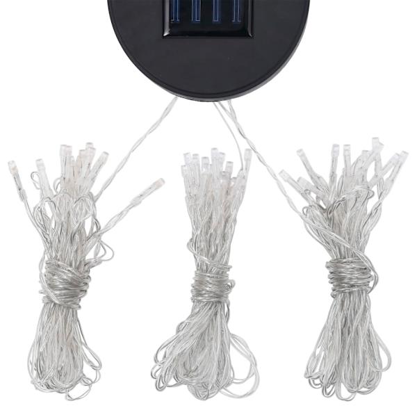 vidaXL Paviljong med ljusslinga LED 3x3 m antracit Antracit