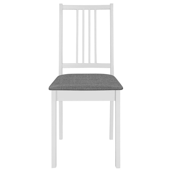 vidaXL Matgrupp 5 delar MDF vit Vit