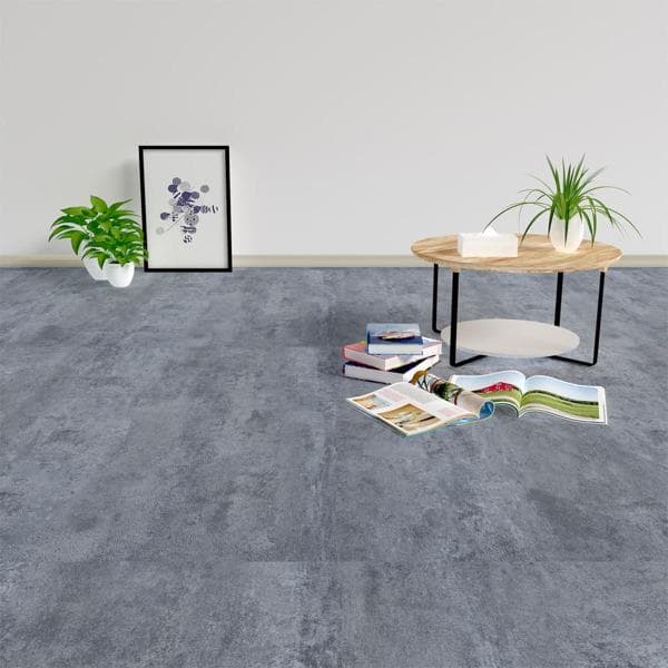 vidaXL Självhäftande golvplankor 20 st PVC 1,86 m² grå marmor grå