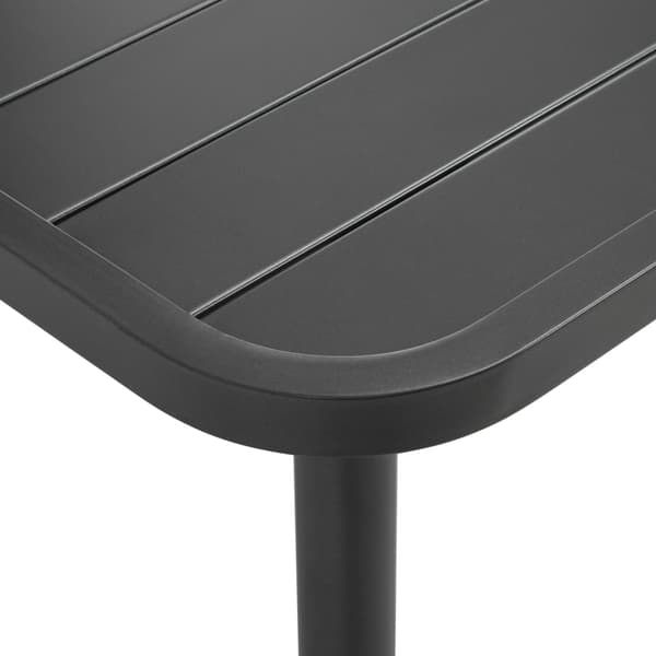 vidaXL Trädgårdsbord mörkgrå 150x90x72 cm stål grå