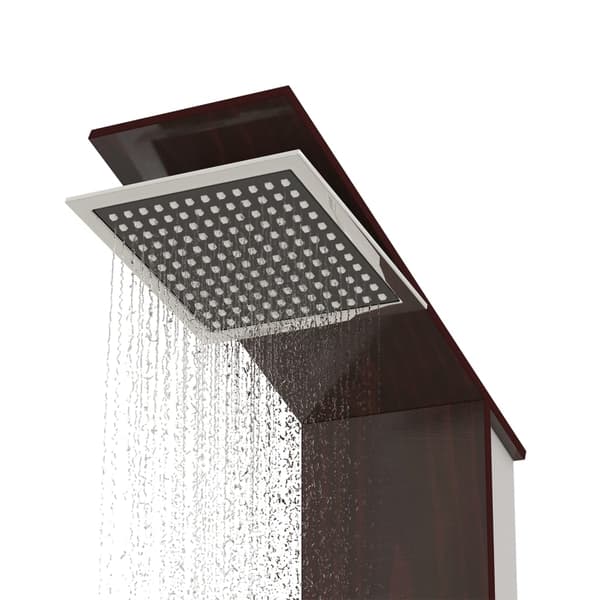 vidaXL Duschpanelsystem glas brun