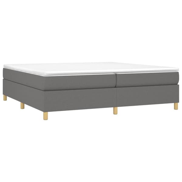 vidaXL Ramsäng mörkgrå 200x200 cm tyg Grå