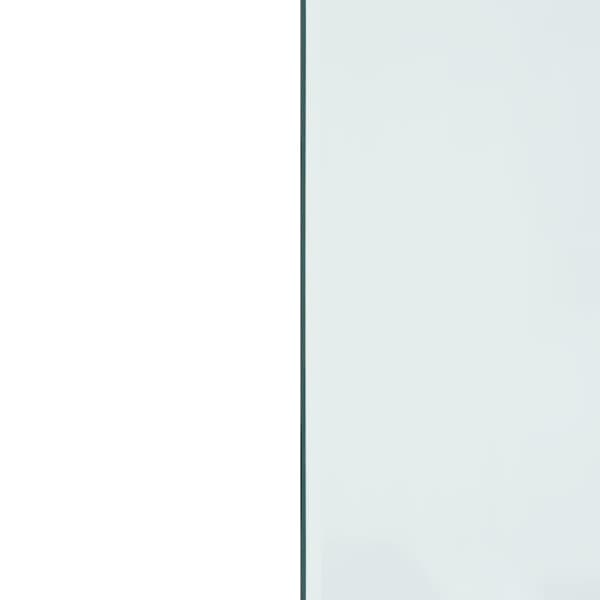 vidaXL Glasskiva för öppen spis rektangulär 100x50 cm