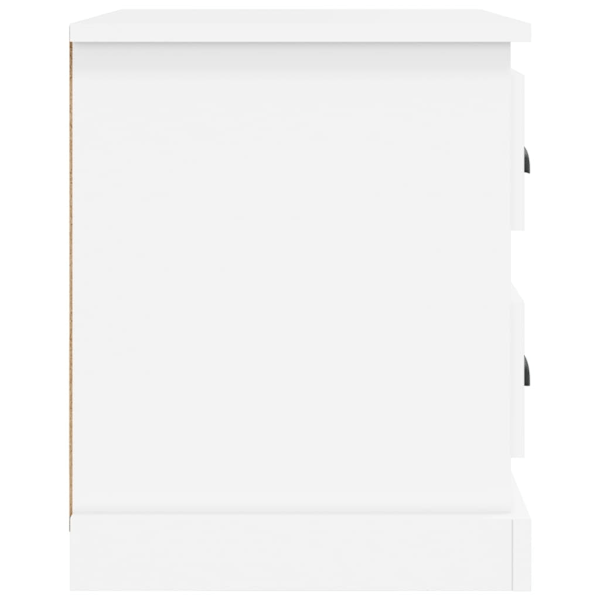 vidaXL Sängbord vit 39x39x47,5 cm konstruerat trä Vit